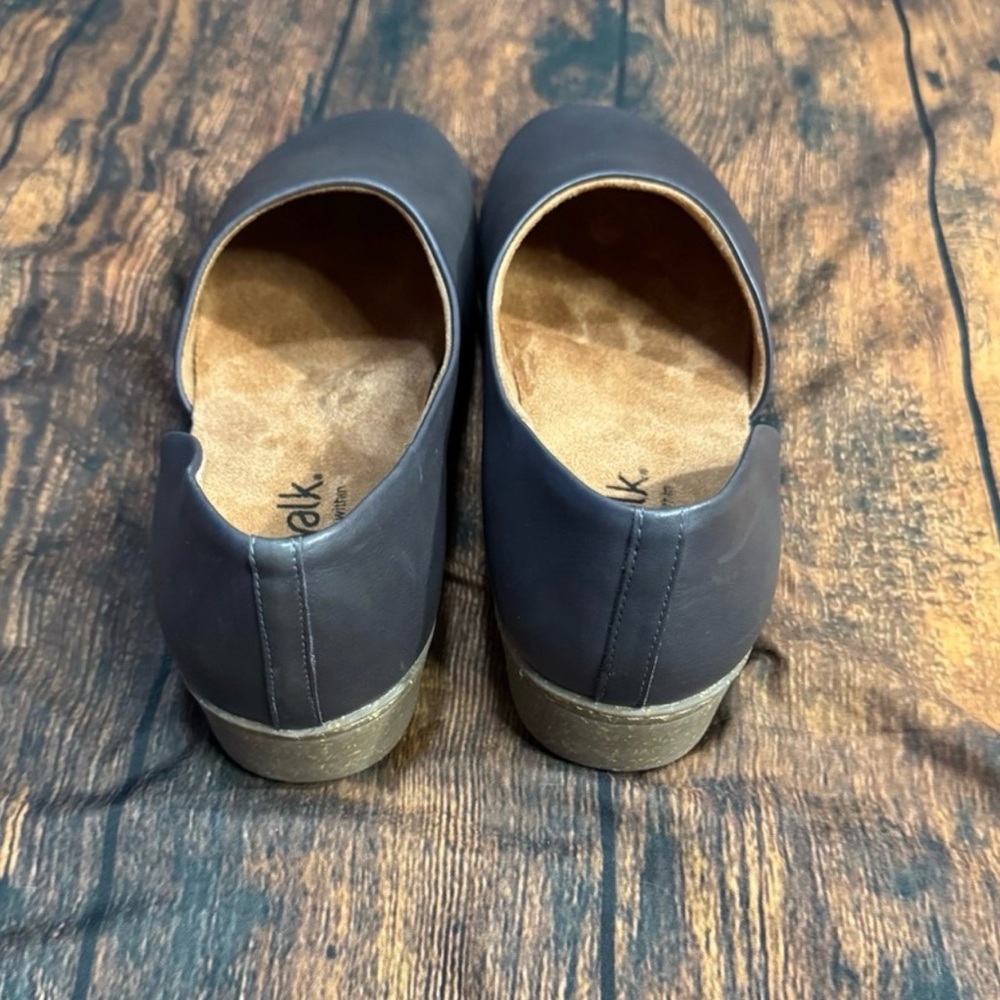 NEW SOFTWALK Addie Leather Clogs in Dark Grey 12 - Picture 5 of 9